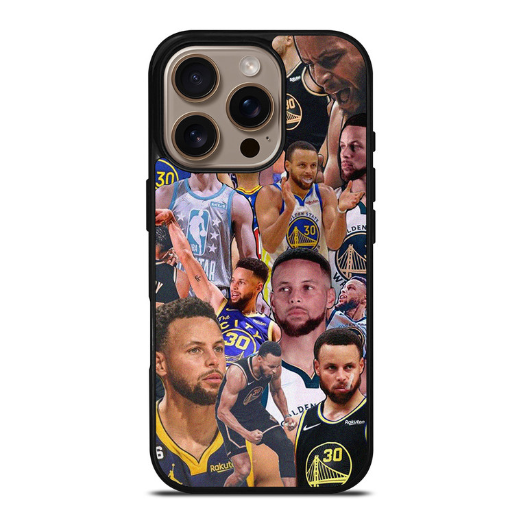 STEPHEN CURRY GOLDEN STATE WARRIORS COLLAGE iPhone 16 Pro Case Cover