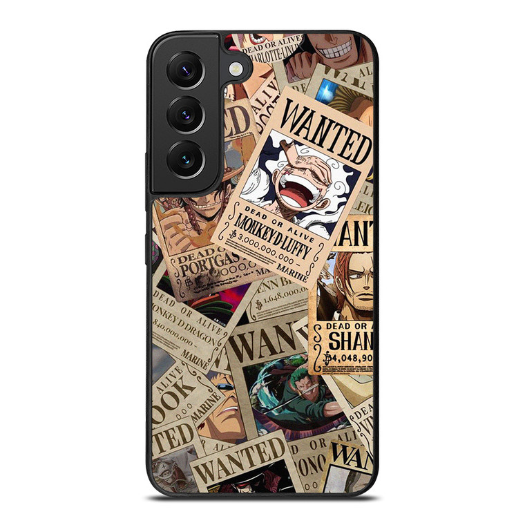 ONE PIECE POSTER WANTED COLLAGE  Samsung Galaxy S22 Plus Case Cover ONE PIECE POSTER WANTED COLLAGE  Samsung Galaxy S22 Plus Case Cover