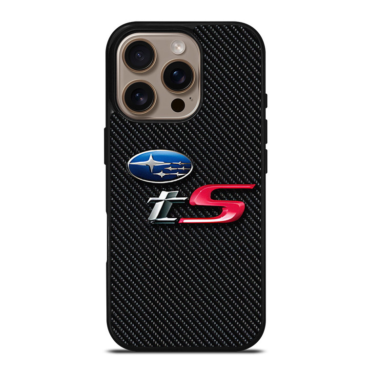 SUBARU WRX TS CARBON EMBLEM iPhone 16 Pro Case Cover