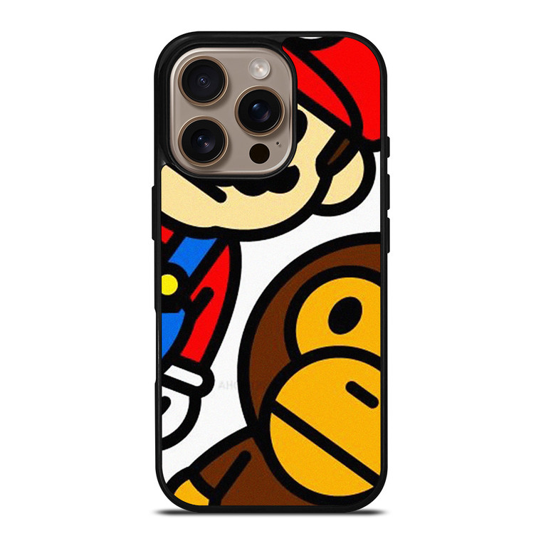 SUPER MARIO BROS BABY MILO BAPE iPhone 16 Pro Case Cover