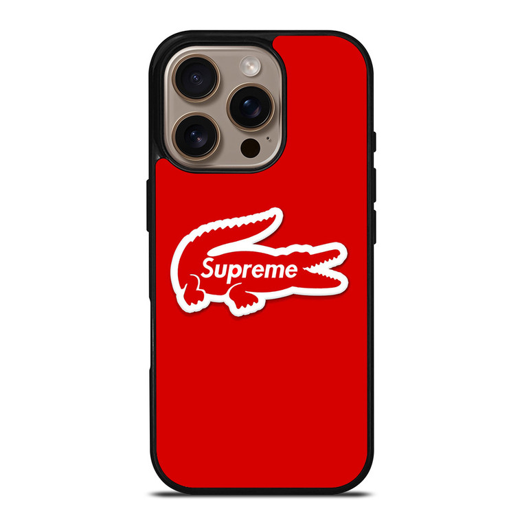SUPREME LACOSTE COOL iPhone 16 Pro Case Cover