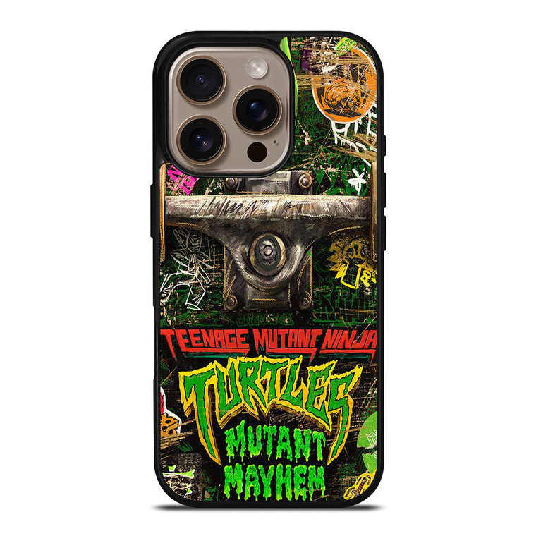 TEENAGE MUTANT NINJA TURTLES MAYHEM SKATEBOARD iPhone 16 Pro Case Cover