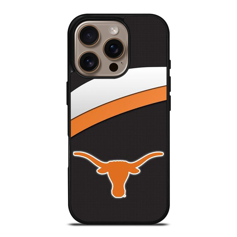 TEXAS LONGHORNS CARBON EMBLEM iPhone 16 Pro Case Cover