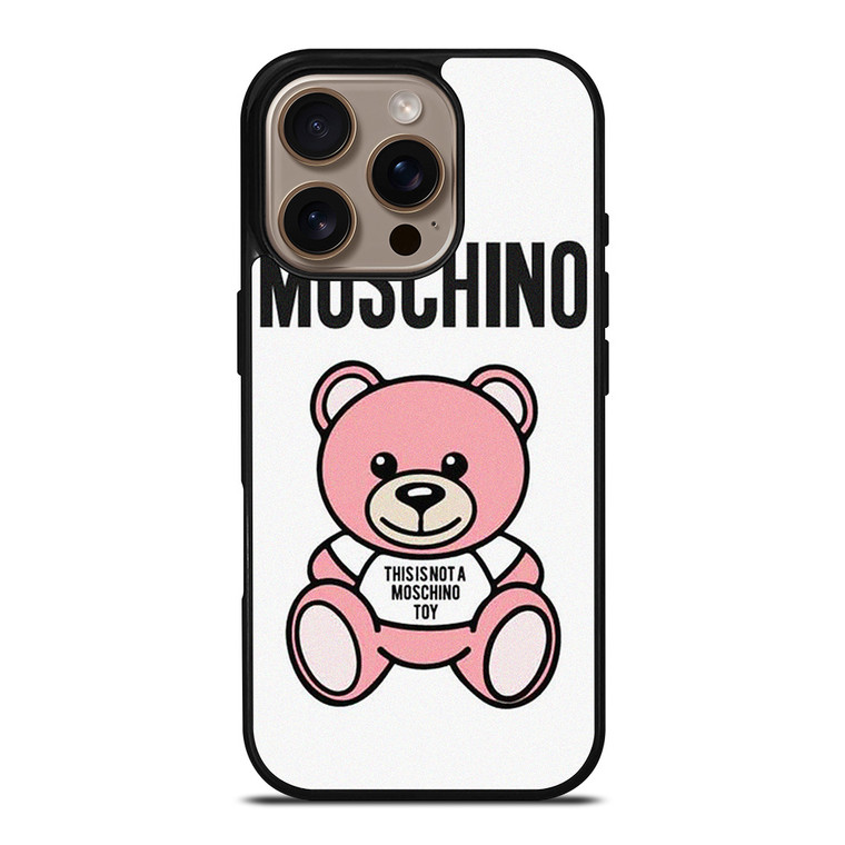 THIS IS NOT MOSCHINO TOY BEAR PINK iPhone 16 Pro Case Cover