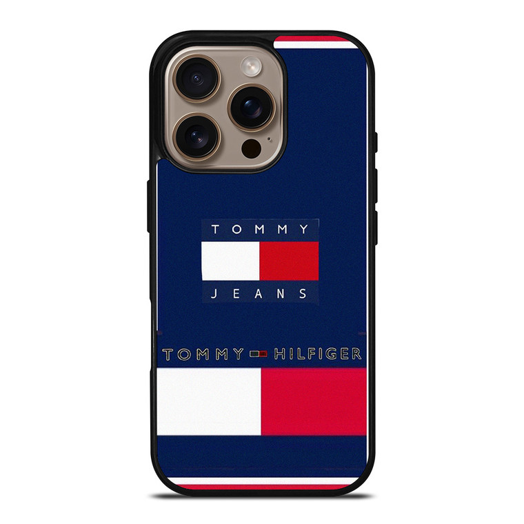 TOMMY HILFIGER JEANS LABEL iPhone 16 Pro Case Cover TOMMY HILFIGER JEANS LABEL iPhone 16 Pro Case Cover