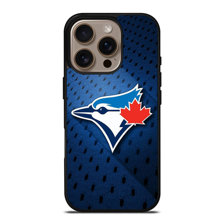 TORONTO BLUE JAYS MLB METAL EMBLEM iPhone 16 Pro Case Cover