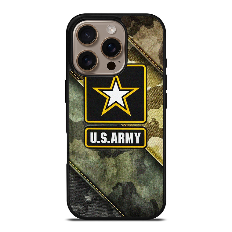 US ARMY LOGO CAMO iPhone 16 Pro Case Cover
