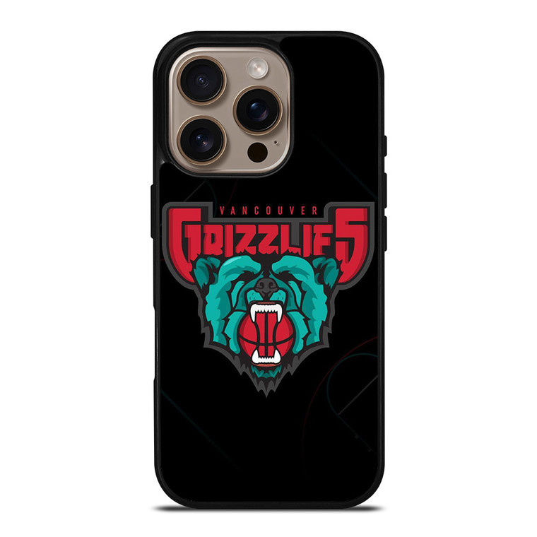 VANCOUVER GRIZZLIES BASKETBAL LOGO iPhone 16 Pro Case Cover