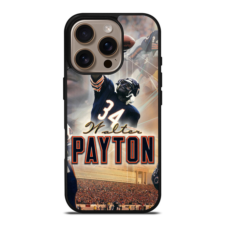 WALTER PAYTON CHICAGO BEARS POSTER iPhone 16 Pro Case Cover