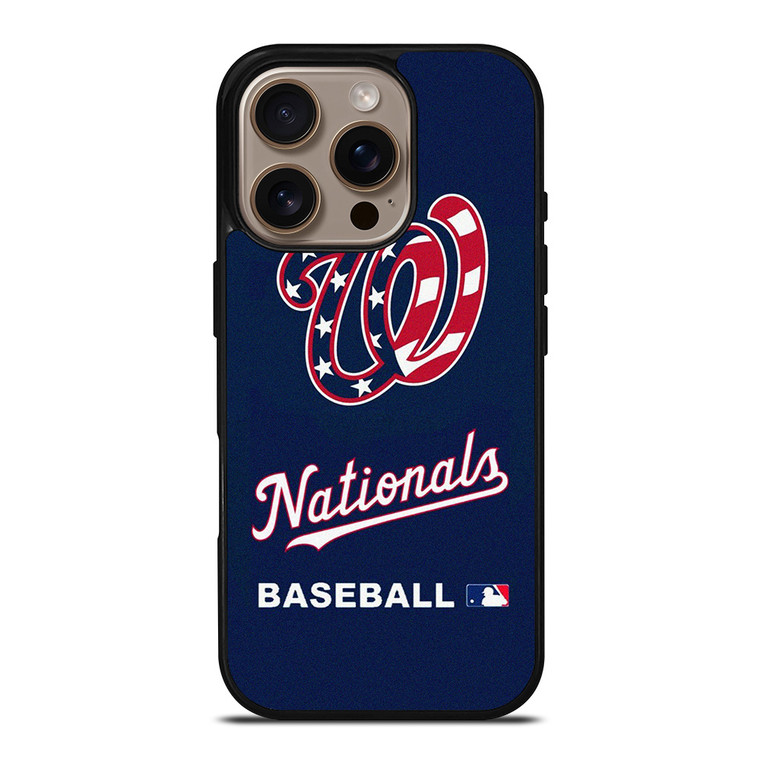 WASHINGTON NATIONALS BASEBALL MLB SYMBOL iPhone 16 Pro Case Cover WASHINGTON NATIONALS BASEBALL MLB SYMBOL iPhone 16 Pro Case Cover