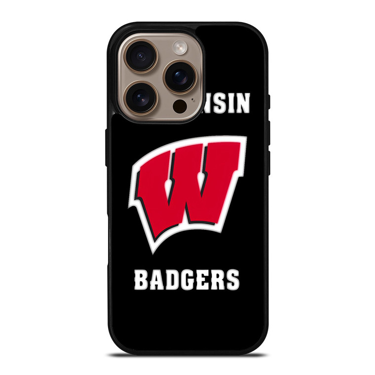 WISCONSIN BADGERS LOGO iPhone 16 Pro Case Cover