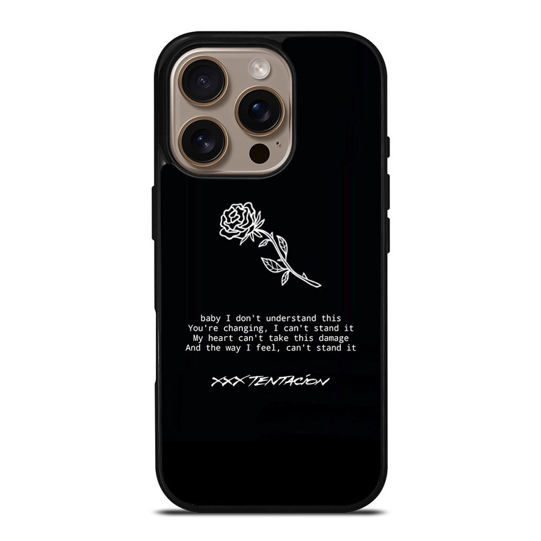 XXXTENTACION QUOTES LOGO iPhone 16 Pro Case Cover