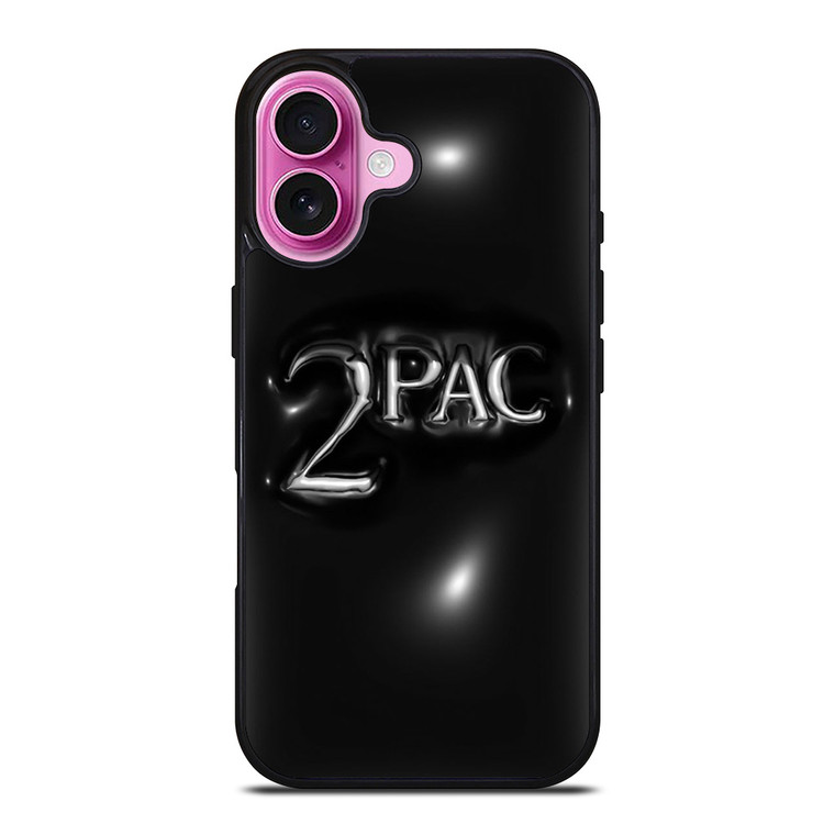 2PAC SHAKUR RAPPER 3D LLOGO iPhone 16 Plus Case Cover