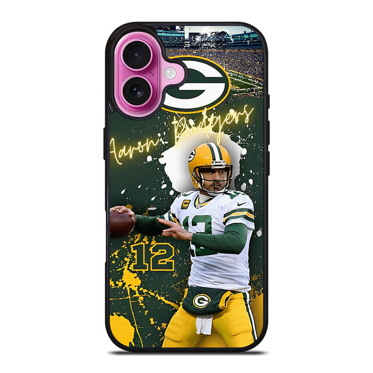 AARON RODGERS 12 GREEN BAY PACKERS iPhone 16 Plus Case Cover AARON RODGERS 12 GREEN BAY PACKERS iPhone 16 Plus Case Cover