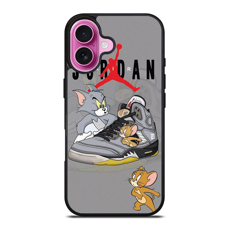 AIR JORDAN SNEAKERS TOM AND JERRY iPhone 16 Plus Case Cover
