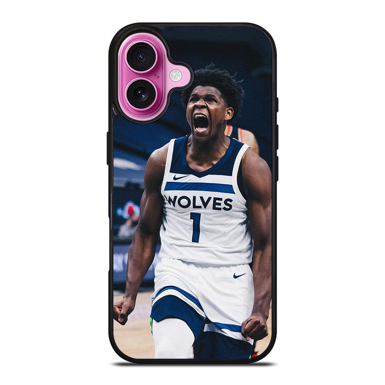 ANTHONY EDWARDS MINNESOTA TIMBERWOLVES NBA iPhone 16 Plus Case Cover