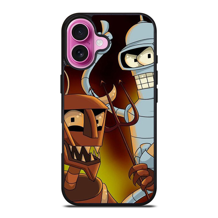 BENDER ROBOT DEVIL FUTURAMA CARTOON iPhone 16 Plus Case Cover