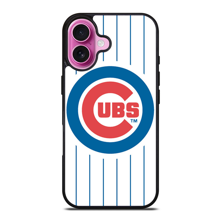 CHICAGO CUBS BASEBALL TEAM STRIPE iPhone 16 Plus Case Cover