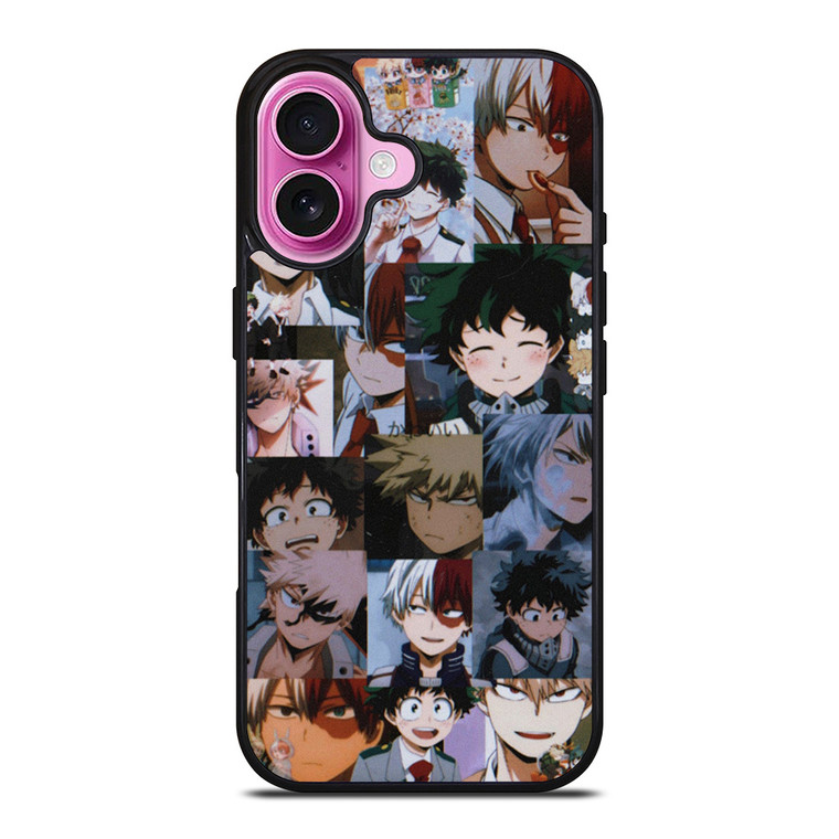 DEKU TODOROKI BAKUGO MY HERO ACADEMIA COLLAGE iPhone 16 Plus Case Cover DEKU TODOROKI BAKUGO MY HERO ACADEMIA COLLAGE iPhone 16 Plus Case Cover
