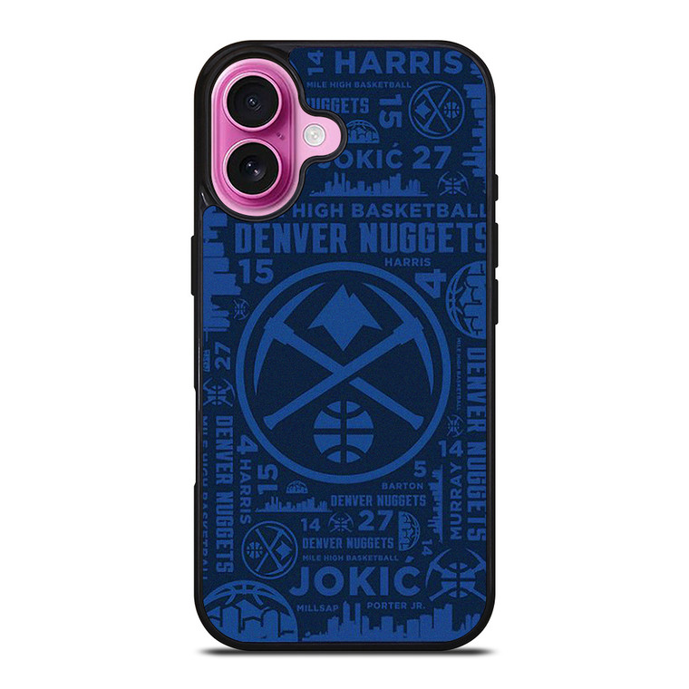 DENVER NUGGETS NBA BASKETBALL COLLAGE iPhone 16 Plus Case Cover DENVER NUGGETS NBA BASKETBALL COLLAGE iPhone 16 Plus Case Cover