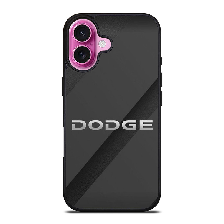 DODGE CAR BLACK EMBLEM iPhone 16 Plus Case Cover