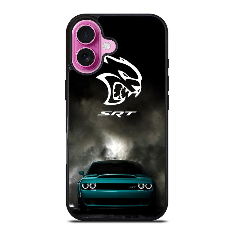 DODGE CHALLENGER SRT CAR EMBLEM iPhone 16 Plus Case Cover