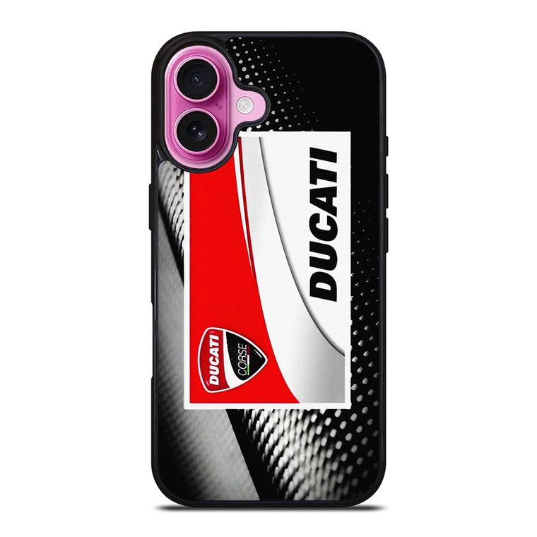 DUCATI CORSE MOTORSPORT LABEL iPhone 16 Plus Case Cover
