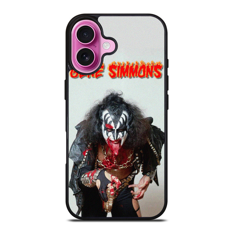 GENE SIMMONS KISS ROCK BAND iPhone 16 Plus Case Cover