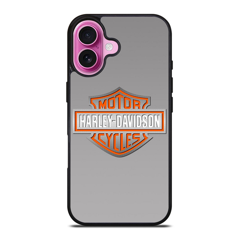 HARLEY DAVIDSON MOTOR GREY LOGO iPhone 16 Plus Case Cover
