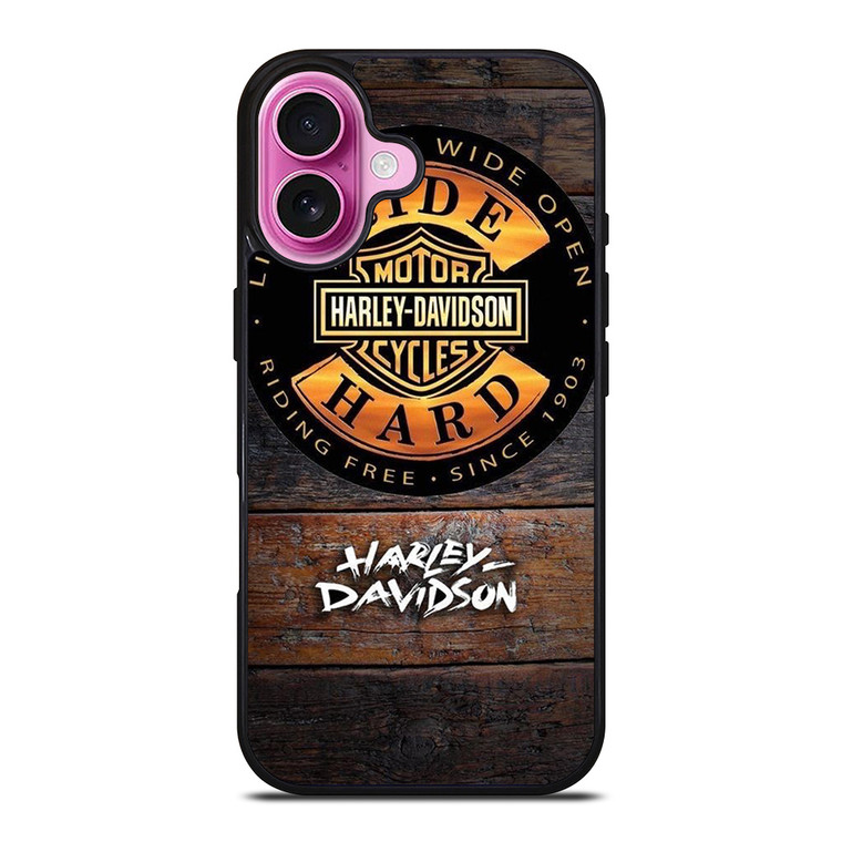 HARLEY DAVIDSON RIDING FREE 1903 iPhone 16 Plus Case Cover
