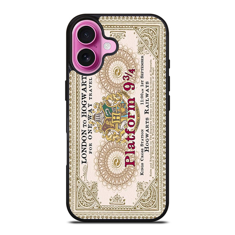 HARRY POTTER TICKETS PLATFORM NINE AND THREE QUARTERS iPhone 16 Plus Case Cover