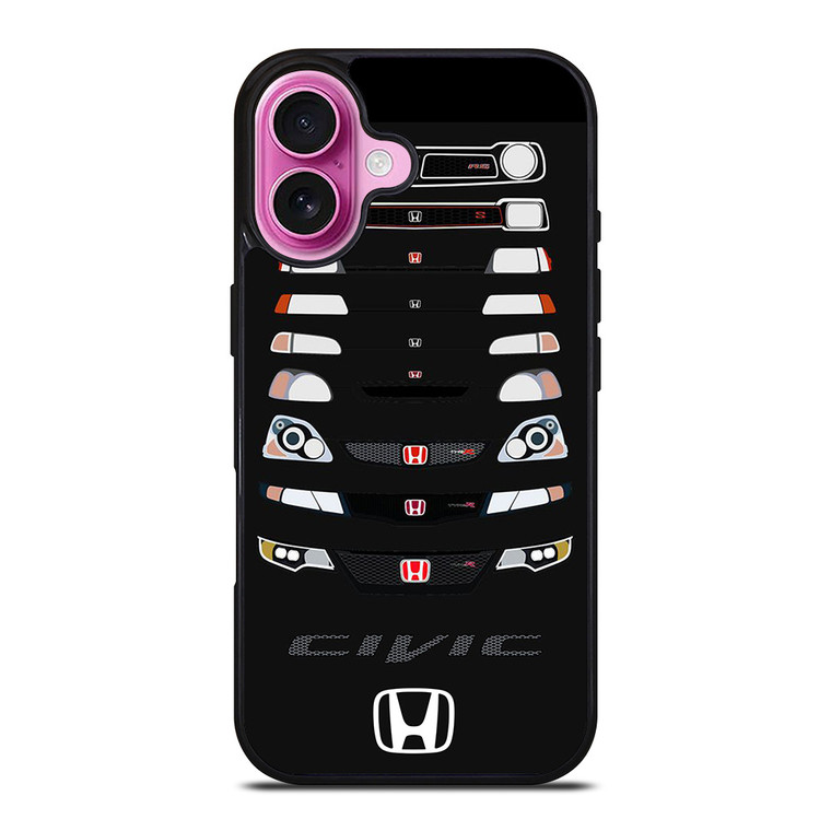 HONDA CIVIC GRILL REVOLUTION iPhone 16 Plus Case Cover