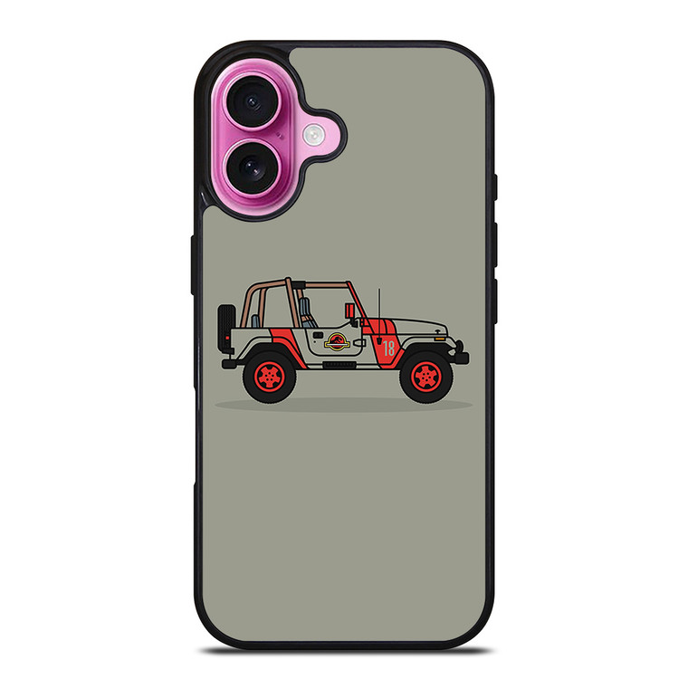 JEEP WRANGLER JURASSIC PARK iPhone 16 Plus Case Cover