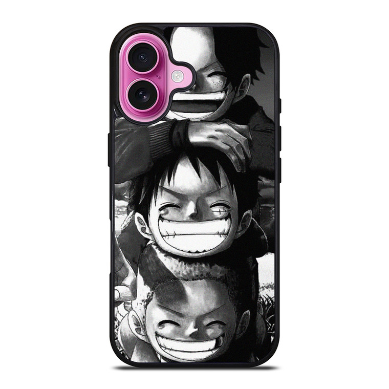 KID LUFFY ACE SABO ONE PIECE iPhone 16 Plus Case Cover