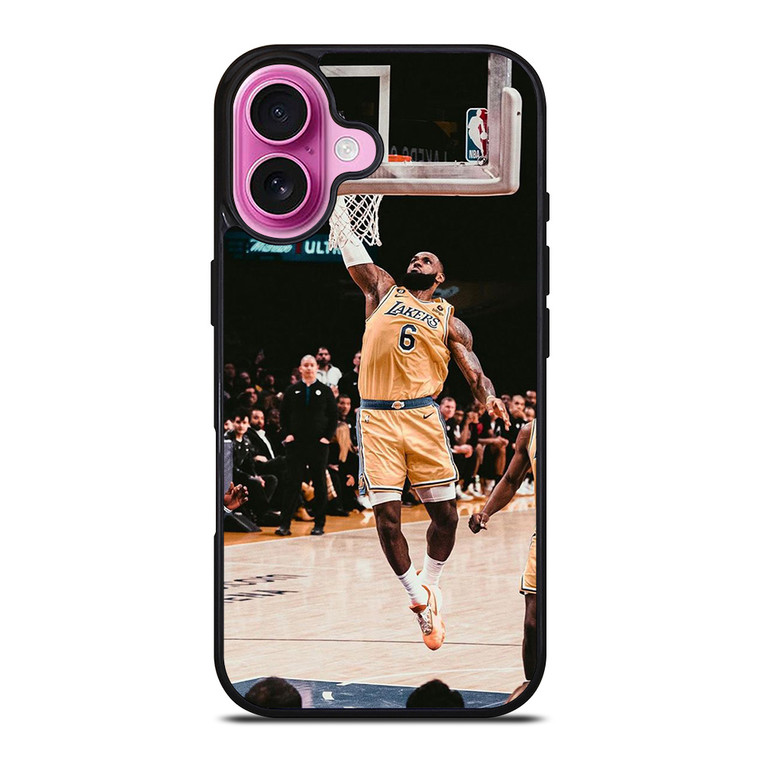 LEBRON JAMES 6 LA LAKERS DUNK iPhone 16 Plus Case Cover