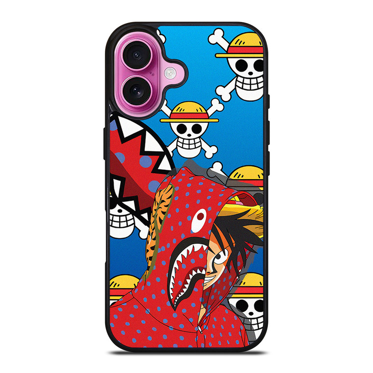 LUFFY ONE PIECE BAPE iPhone 16 Plus Case Cover