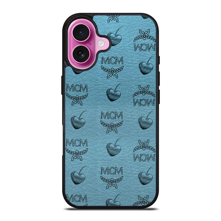 MCM WORLD WIDE APPLE LOVE LEATHER 2 iPhone 16 Plus Case Cover