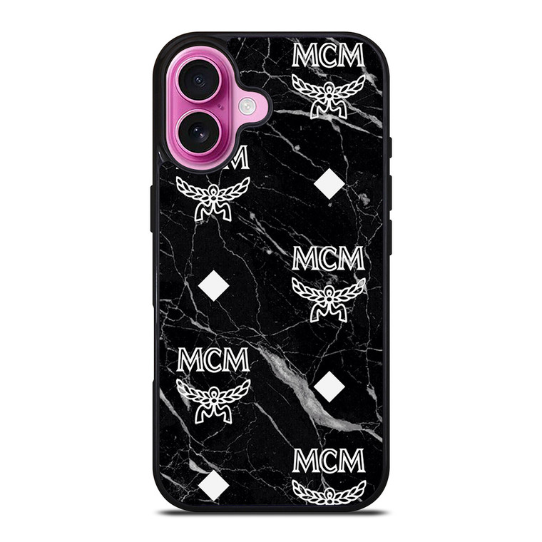 MCM WORLDWIDE MARBLE TEXTURE iPhone 16 Plus Case Cover