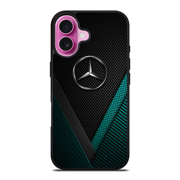 MERCEDES BENZ CARBON EMBLEM iPhone 16 Plus Case Cover