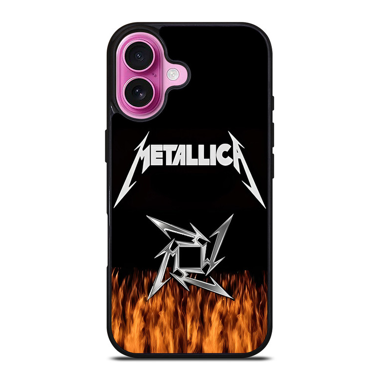METALLICA METAL BAND FIRE iPhone 16 Plus Case Cover METALLICA METAL BAND FIRE iPhone 16 Plus Case Cover
