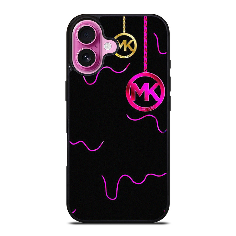 MICHAEL KORS GOLD PINK iPhone 16 Plus Case Cover