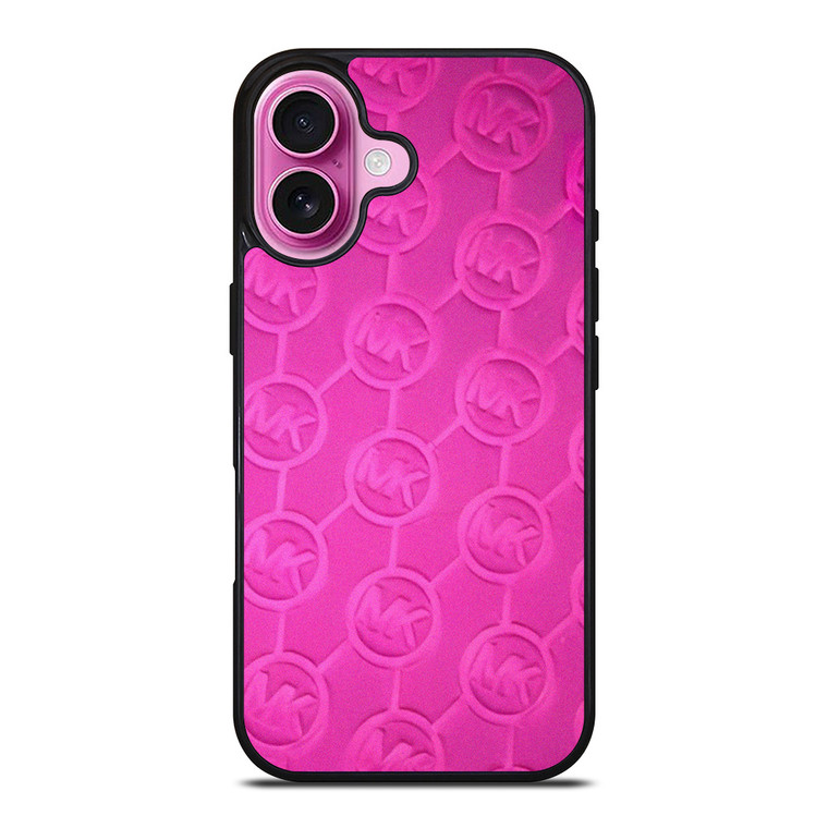 MICHAEL KORS PINK PATTERN iPhone 16 Plus Case Cover