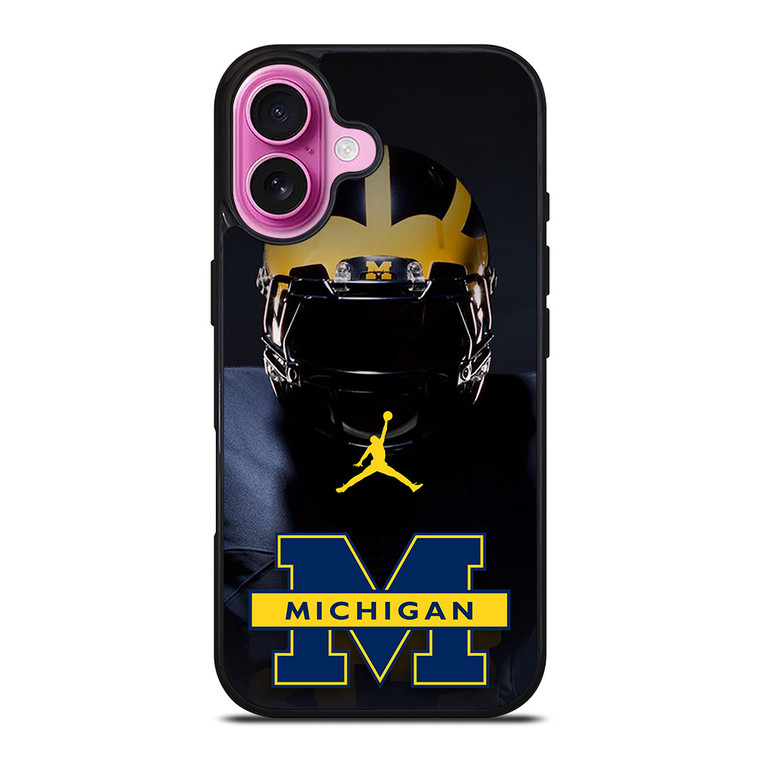 MICHIGAN WOLVERINES FOOTBALL AIR JORDAN iPhone 16 Plus Case Cover MICHIGAN WOLVERINES FOOTBALL AIR JORDAN iPhone 16 Plus Case Cover