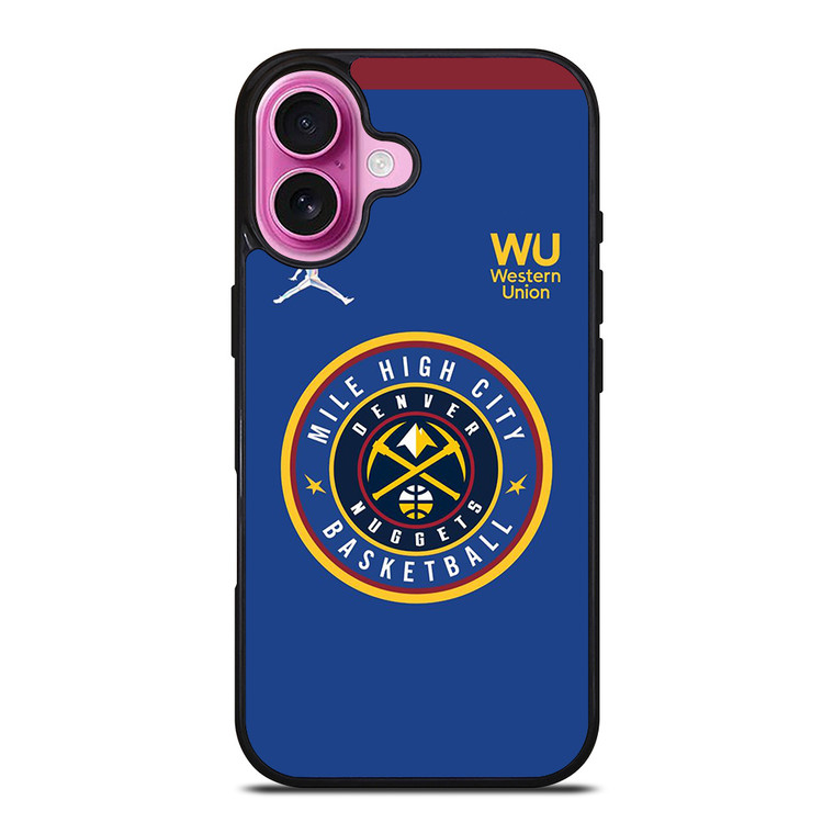 MILE HIGH CITY DENVER NUGGETS LOGO iPhone 16 Plus Case Cover MILE HIGH CITY DENVER NUGGETS LOGO iPhone 16 Plus Case Cover
