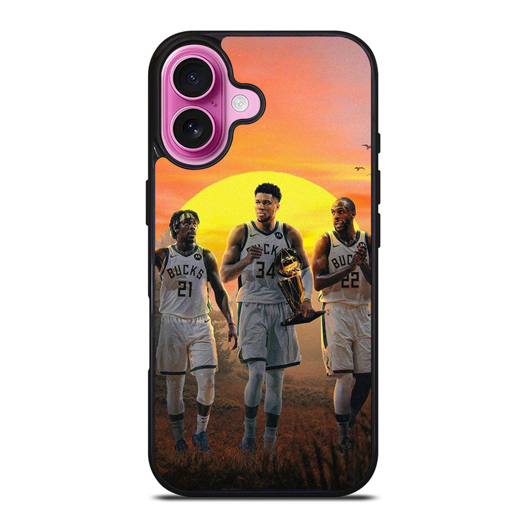 MILWAUKEE BUCKS NBA CHAMPIONS PLAYER iPhone 16 Plus Case Cover