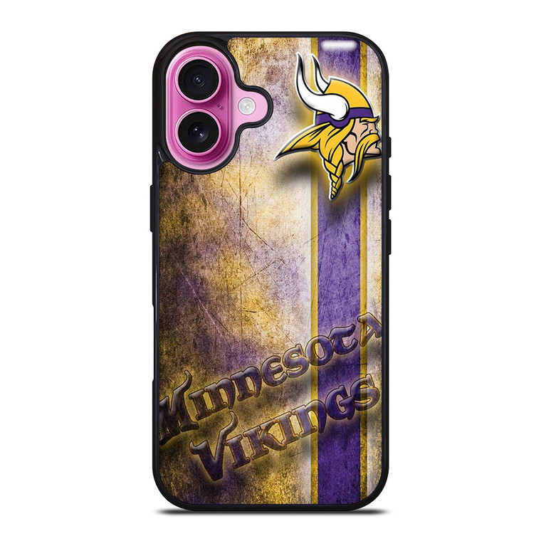 MINNESOTA VIKINGS GRUNGE LOGO iPhone 16 Plus Case Cover MINNESOTA VIKINGS GRUNGE LOGO iPhone 16 Plus Case Cover