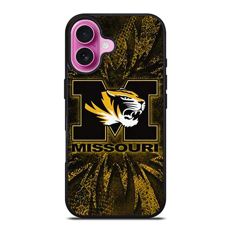 MISSOURI TIGERS FOOTBALL FOOTBALL SYMBOL iPhone 16 Plus Case Cover