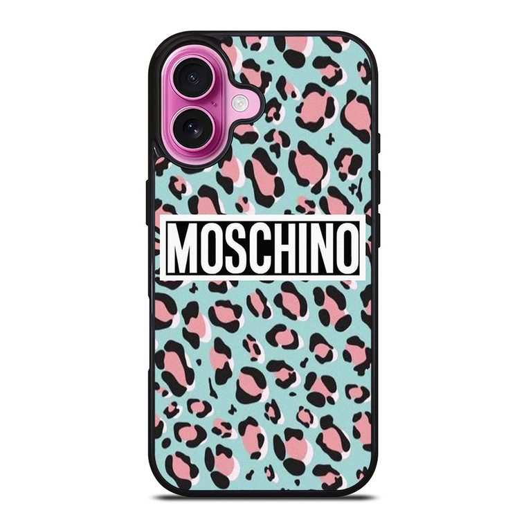 MOSCHINO LEOPARD SKIN iPhone 16 Plus Case Cover MOSCHINO LEOPARD SKIN iPhone 16 Plus Case Cover