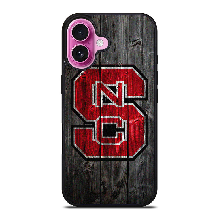 NC STATE WOLFPACK FOOTBALL WOOD LOGO iPhone 16 Plus Case Cover NC STATE WOLFPACK FOOTBALL WOOD LOGO iPhone 16 Plus Case Cover