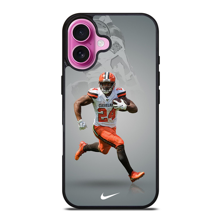 NICK CHUBB CLEVELAND BROWNS NIKE iPhone 16 Plus Case Cover